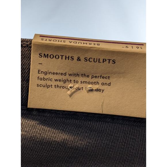 High Rise Bermuda Jean Shorts‎ Slim Leg Raw Hem Universal Thread Denim Gray 16 - Picture 8 of 11